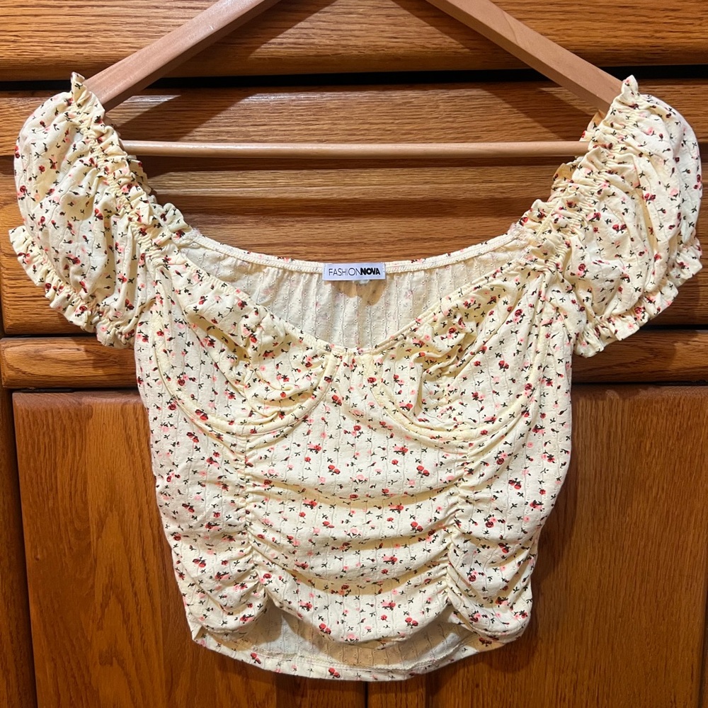 Floral top.